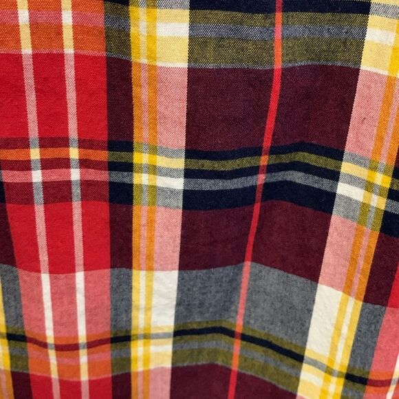 Rocawear Denim Co. Master Builders Red Plaid Cotton SS Snap Front Shirt Size XL - Picture 12 of 16